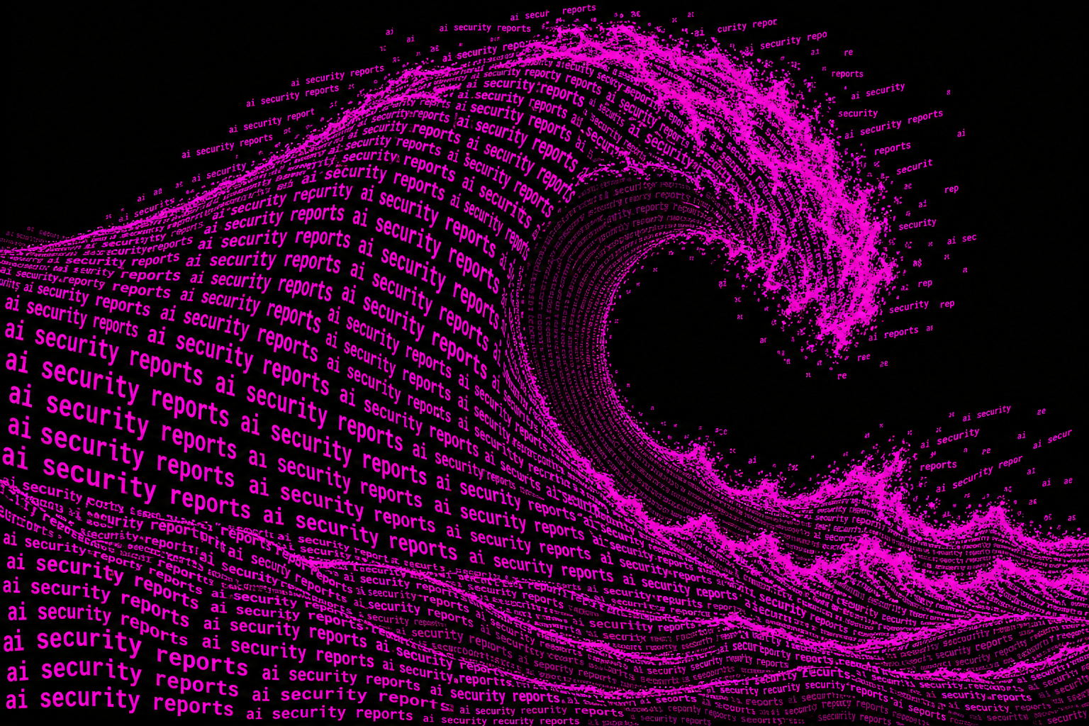 The slop tsunami. I'm aware of the irony of using a slop image to depict AI slop security reports.